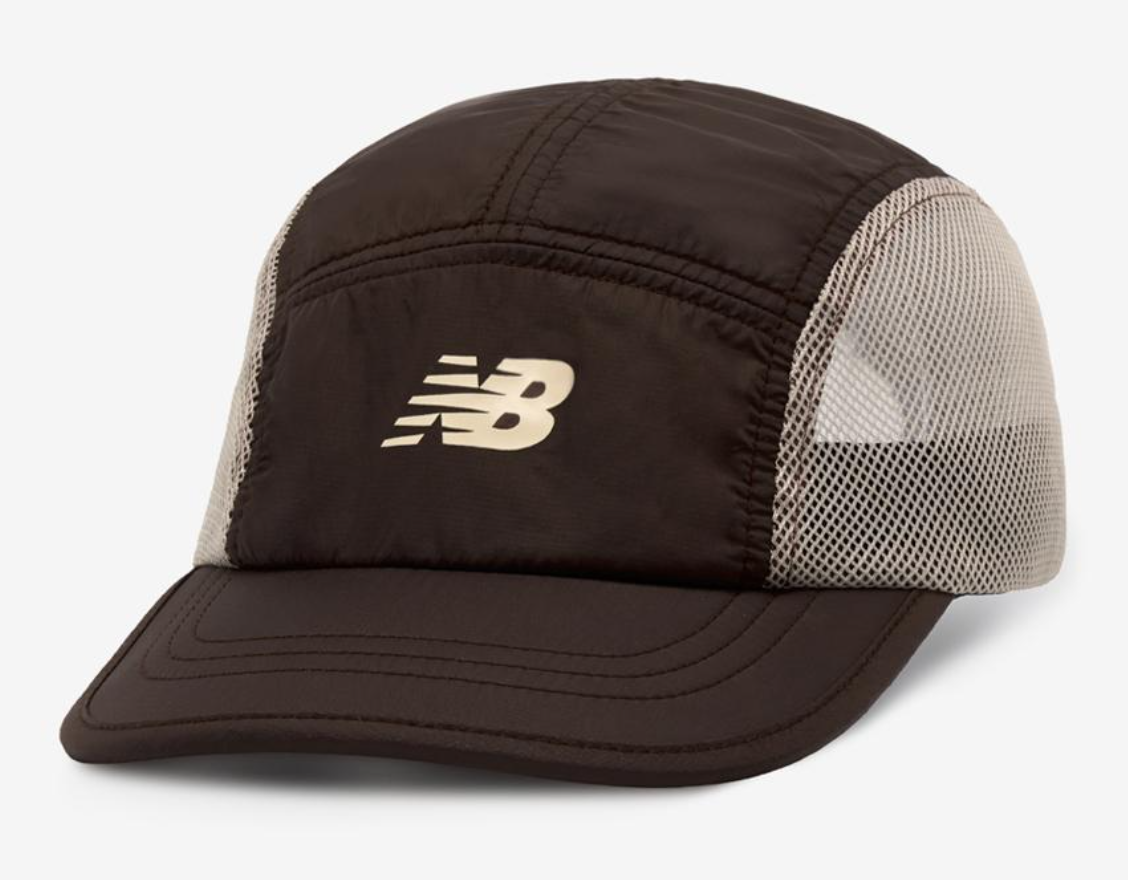 New Balance PF Nylon Mesh Cap Unisex Sportswear Casual Hat Brown NWT NBG... - $71.01