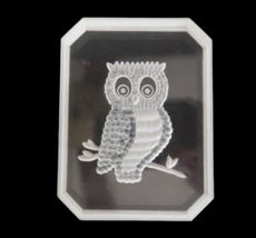 Fun Vintage Carved Lucite Owl Paperweight - £15.97 GBP