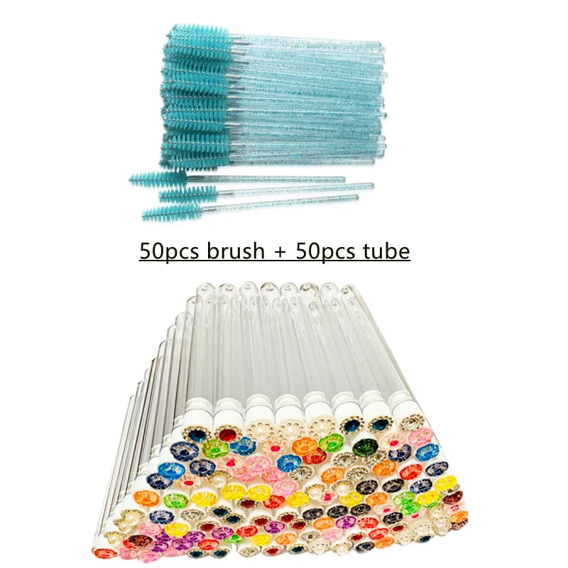 50PCS Eyelash Extension Cleaning Brush Disposable Eyelash Brush Holder Eye Lash  - $89.76