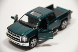 New 5&quot; 2014 Chevrolet Silverado Truck Diecast Model Toy 1:46 Chevy Green USA Sel - $15.58