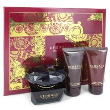 Versace Crystal Noir Perfume Eau De Toilette Spray 1.7 Oz 3 Pcs Gift Set  image 3