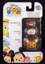 Disney Tsum Tsum 3 pack Series 2 Bambi Grumpy Cheshire Cat #91 - £6.35 GBP