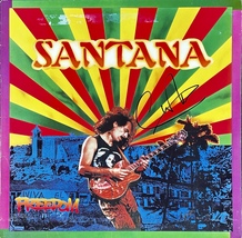 CARLOS SANTANA Autograph SIGNED FREEDOM 1987 Vinyl Record ALBUM COVER JS... - $475.00