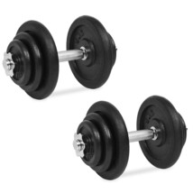 vidaXL 18 Piece Dumbbell Set 88.2 lb Cast Iron - $7,686.90 MXN