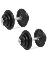 vidaXL 18 Piece Dumbbell Set 88.2 lb Cast Iron - $7,686.90 MXN