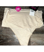 Maidenform ~ 2-Pair Women&#39;s Smooth Thong Panty Light Control Beige ~ S - $31.12 CAD