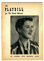 Playbill   Evening with Beatrice Lillie 1953 Reginald Gardiner - $13.86