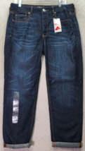 American Eagle Outfitter Jeans Women Sz 8 Dark Blue Denim Cotton Stretch Tomgirl - £21.69 GBP