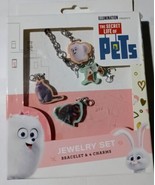 The Secret of Life of Pets Jewelry Set Bracelet &amp; 4 Charms - £9.21 GBP