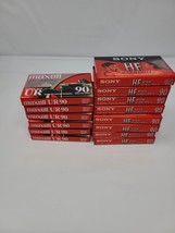 Lot Of 14 Blank Cassettes 90 Minutes Sony Maxell High Fidelity - £21.24 GBP