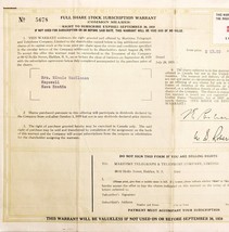 1959 Maritime Telegraph Full Share Stock Subscription Warrant Nova Scoti... - $19.99