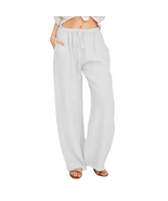 SUOKOM Womens Slacks Women&#39;S Relaxed Fit Straight Leg Pants Solid Cotton... - €26,26 EUR