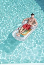Lounge Inflatable Pool Float H2OGO! Designer Fashion Colors May Vary 63.5&quot; x 33&quot; - £6.36 GBP
