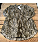 joie NWT women’s Cheetah Patterned baby doll dress size S black Coffee Q3 - £27.45 GBP