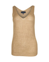 Nili Lotan Knitted Tank Top In Linen Women Beige M - $131.10