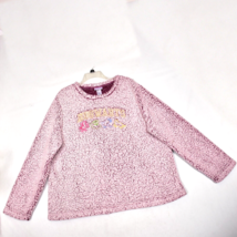 Harry Potter Hogwarts Sherpa Sleep Shirt Sweatshirt Pink Women&#39;s XL - $18.62
