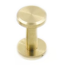 Fujiyuan 12 pcs Solid Brass Flat Head Button Stud Screwback spot For Scr... - £5.74 GBP