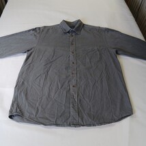 Cambridge Classics Mervyns Men's Gray Cotton Long Sleeve Denim Shirt Size Large image 10