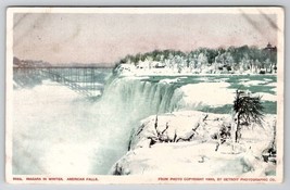 Niagara Falls In Winter American Falls Detroit Publishing Co Postcard A33 - £3.08 GBP