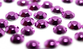HOTFIX Purple Metallic Rhinestuds available 2 Sizes (ø3.0, ø4.0mm) min14... - £3.15 GBP