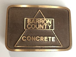 Barron County Concrete Belt Buckle - $8.78 CAD