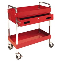 Performance Tool W54004 Two Shelf Utility Cart with Drawer - £160.82 GBP
