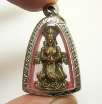 Naga Kanya Pendant Guardian Snake Goddess Of 3 Realms Devi Ally Of Vishnu Laxmi - £34.06 GBP