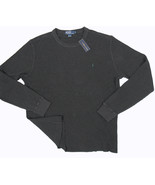 NEW $145 Polo Ralph Lauren Vintage Sweatshirt! Gray  Waffle Weave Lighte... - £39.32 GBP