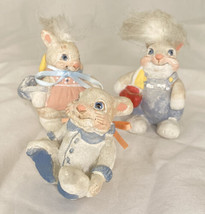 3 Dreamsicles 1991 Cast Art KRISTIN Easter Holiday Rabbit Bunny Figurine - $29.68