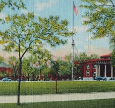 Fort Hayes Military Reservation Post Headquarters Columbus Ohio Linen Postcard  - £14.32 GBP