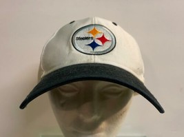 Pittsburgh Steelers Hat Cap Adult One Size Fits All ,WHITE Steeler LOGO ... - $15.83