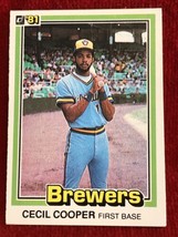 Cecil Cooper Brewers 1st Base 1981 Donruss - #83 MINT - £3.11 GBP