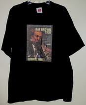 Ray Brown Trio Concert T Shirt Vintage 1996 Birthday Tour Europe Size X-... - $399.99