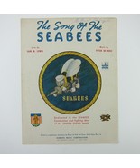 Sheet Music Song of the Seabees Navy Enlist Recruitment Sam Lewis Vintage 1942 - $24.99