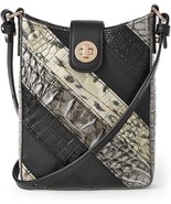 Brahmin Marley Small Leather Crossbody - Black Flashback - $165.00