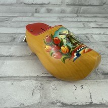 Holland Windmill Wooden Shoe Clog Piggy Bank W/Lock &amp; Key Brown - $311.90 MXN