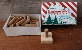 Paines Balsam Fir Logs 3/8&quot; Christmas Tree Scent Incesnse and Burner - £11.16 GBP