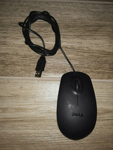 Genuine Dell Wired USB Three Button Optical Scroll Mouse MS111-P 011D3V - $8.00