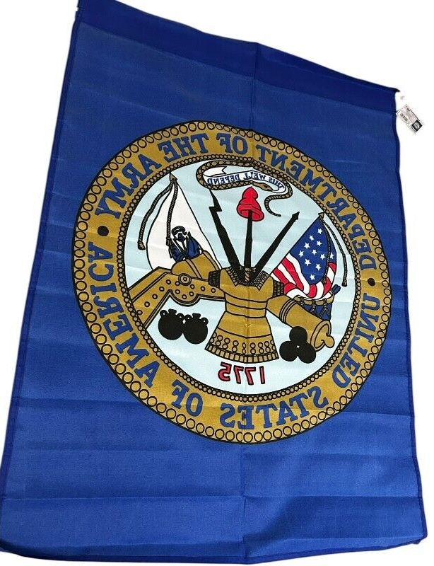 Emblem of United States Department of the Army Blue Replica Flag 28  x 40 Item image 4