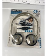 Koss CS6 Stereo Ear-Pad On the Ear Silver Computer Headphones Wired 2.5mm Jack - $14.95