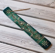 Wooden Incense Holder Teal/Blue 11&quot; - $14.97 CAD