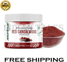 MONBAIR Red Sandalwood Facepack Powder for Men &amp; Women - 100 grams - £20.39 GBP