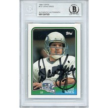 Dave Krieg Seattle Seahawks Auto 1988 Topps Football Signed On-Card Beckett Slab - £77.53 GBP