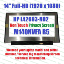 HP L42693-ND2 14&quot; Full HD Laptop Screen - $145.86