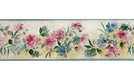 Pink Blue Tiny Flowers PP76560 Wallpaper Border - £23.61 GBP