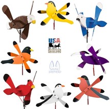 WHIRLY BIRDS WIND SPINNER - Eagle Oriole Cardinal Robin Goldfinch Chickadee - $101.99