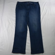 Gloria Vanderbilt 18 Rail Straight Dark Wash Stretch Denim Womens Jeans - $22.09