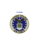 Air Force 4sizes Digitized filled Machine embroidery design Digital Down... - $7.48 CAD