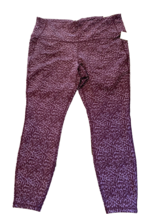 All in Motion Purple Print High Rise 7/8 Legging, Women&#39;s Size XXL, NWT - £9.86 GBP