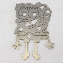SpongeBob SquarePants Steel Metal Art Handmade 4.4&quot; Wide x 7&quot; Tall x .1&quot; Thick - £29.76 GBP